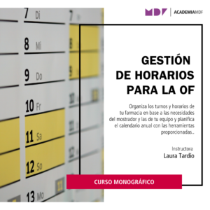 Crea los horarios para tu farmacia